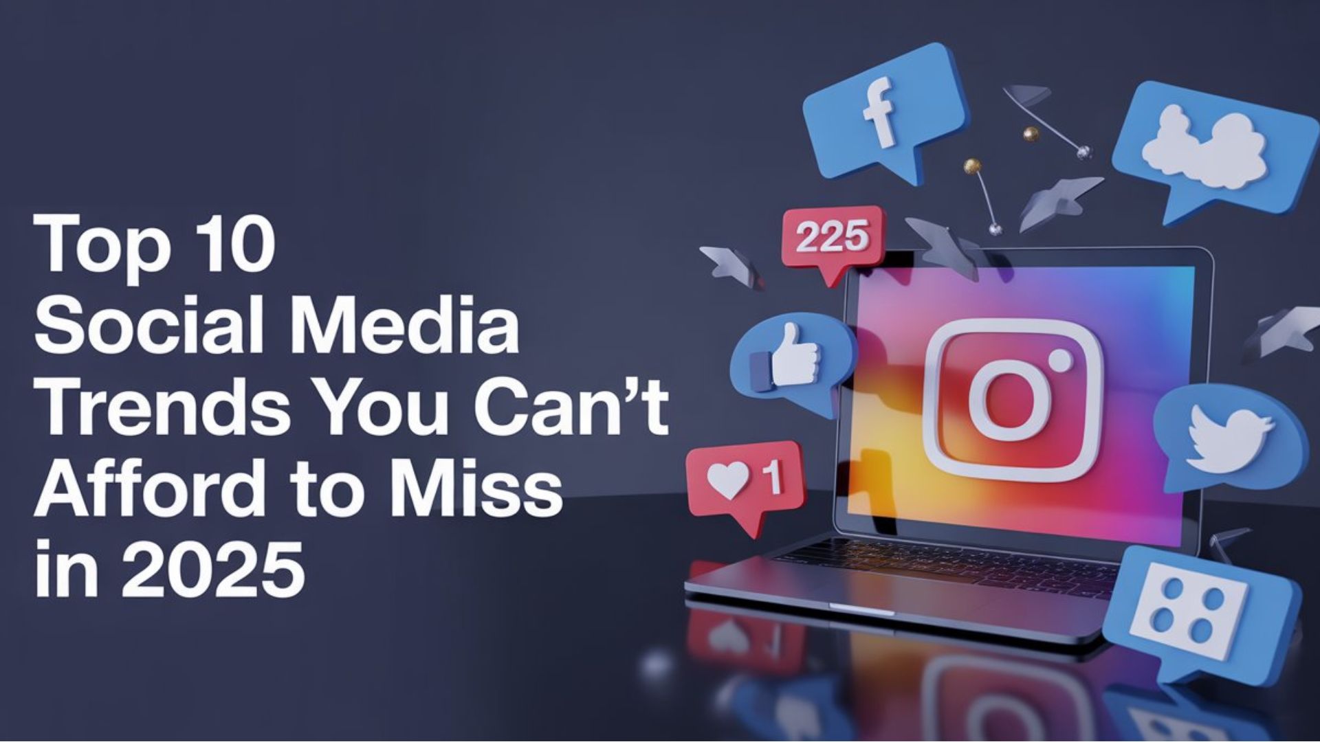 illustration of top 10 social media trends